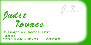 judit kovacs business card